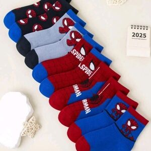 Spider-Man Themed Socks 3 To 8 Yr Old